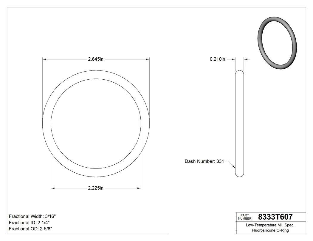 Technical drawing - 8333T607